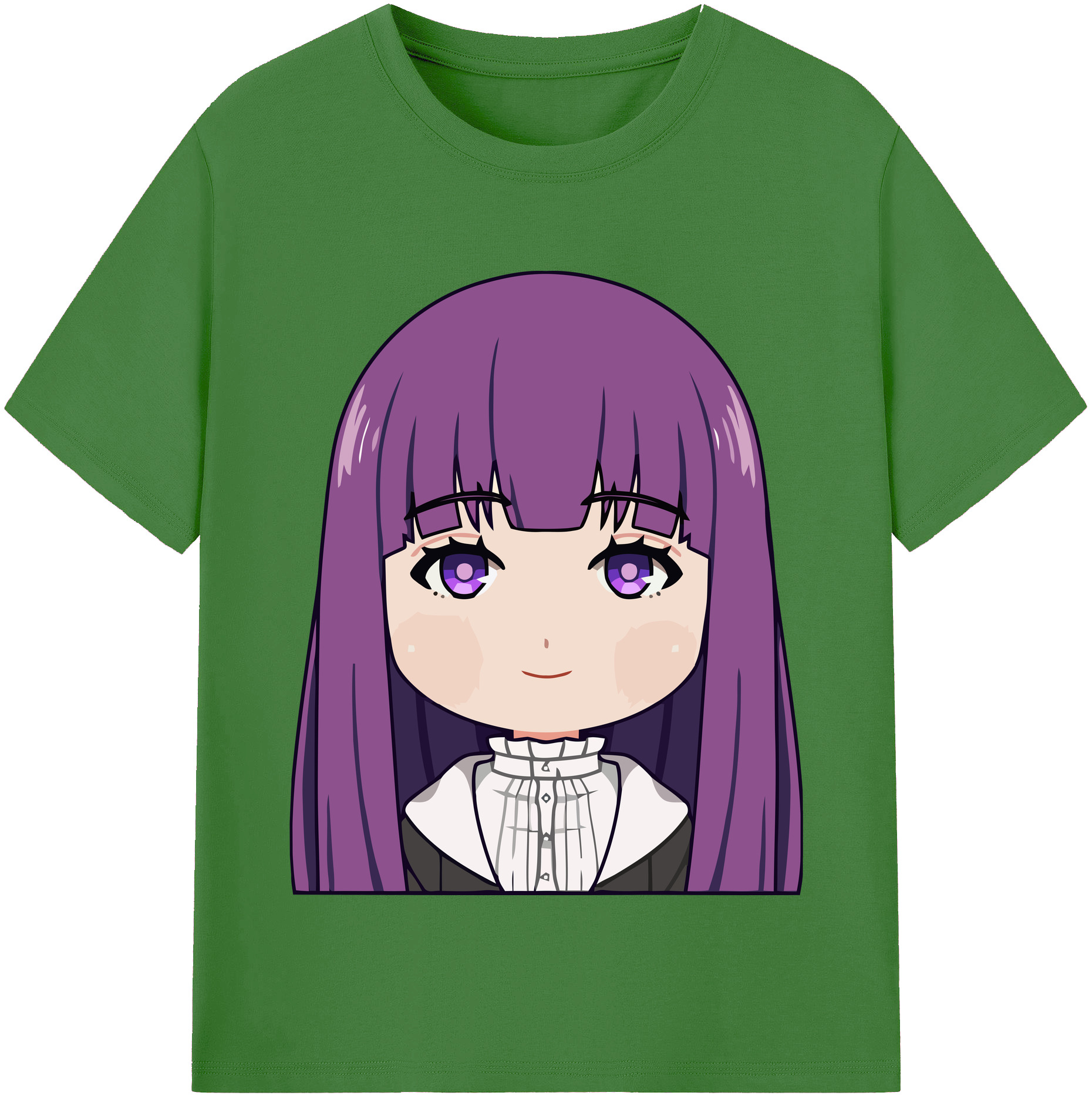 （画像用） 葬送のフリーレン Frieren レディースカジュアルプリントTシャツ（綿100％）